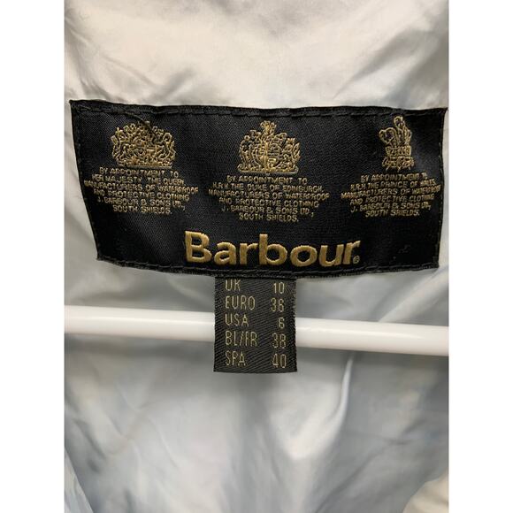 Barbour Womens Gray Quilted Zip Front 2 Pocket Jacket Size 6 - Picture 5 of 8